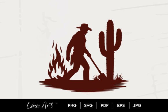 Cowboy Campfire Silhouette SVG: A Designer's Review