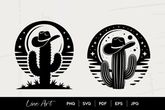 Cowboy Hat Cactus Night SVG: A Designer's Review