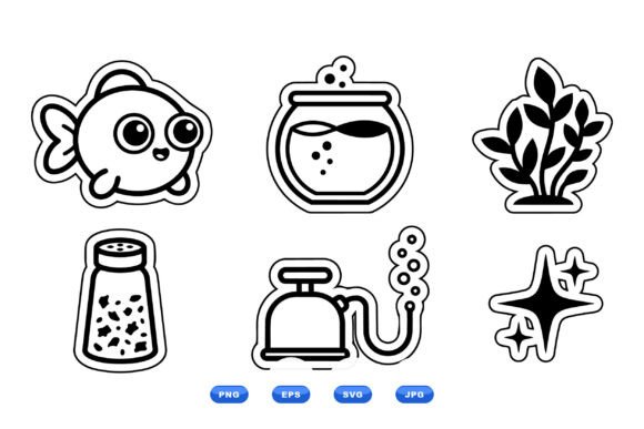 Cute Aquarium Sticker SVG Pack: A Designer's Review