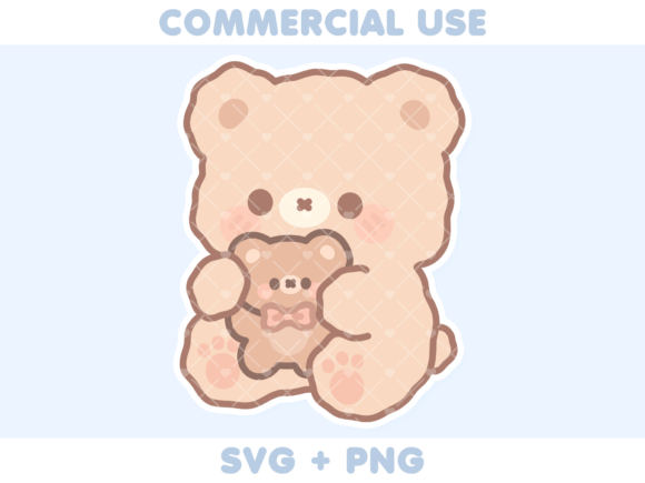 Cute Beige Bear Holding Bear Plush: A Designer's Review