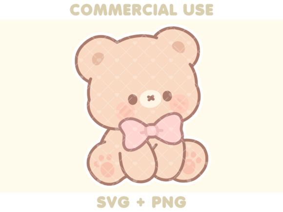 Cute Beige Bear Wearing Bow: A Designer's Review