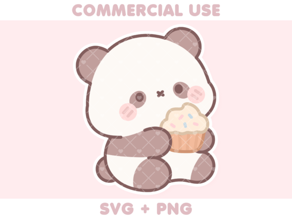 Cute Panda Holding Cupcake: A Designer's Review