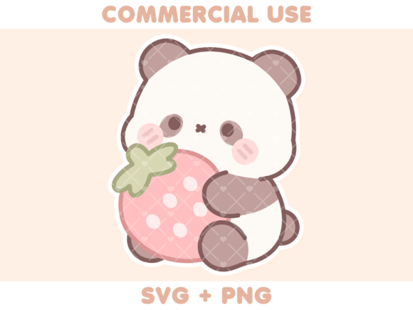 Cute Panda Holding Strawberry: A Designer's Review
