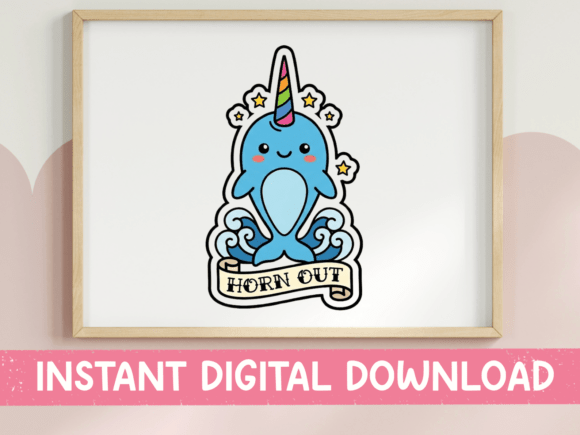 Horn out Narwhal Wave Sticker: A Designer's Review