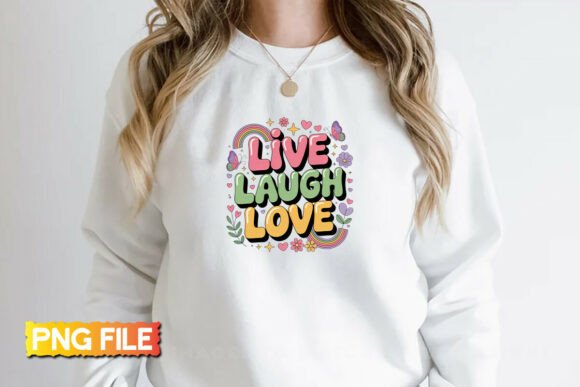 Live Laugh Love Motivational PNG: A Designer's Take