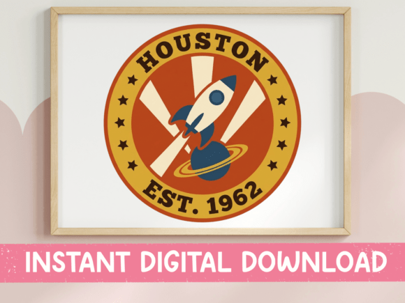 Review: Houston Est 1962 Rocket SVG PNG for Embroidery
