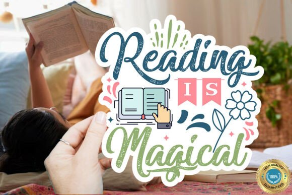 Review: Reading is Magical Sticker Design for Embroidery