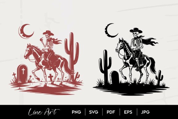 Review: Skeleton Cowboy Graveyard SVG for Embroidery