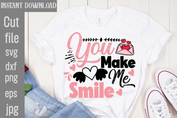 Reviewing You Make Me Smile SVG Cut File for Embroidery