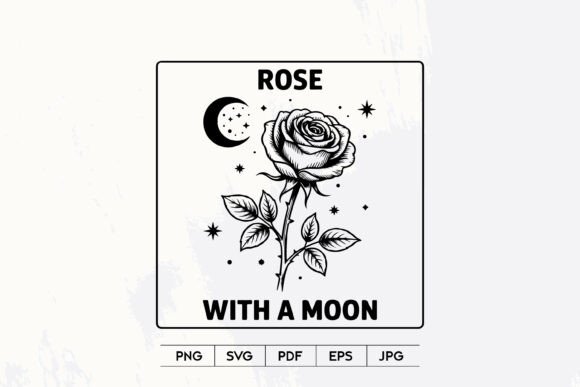 Rose with Moon Vintage SVG: A Designer's Real-World Review