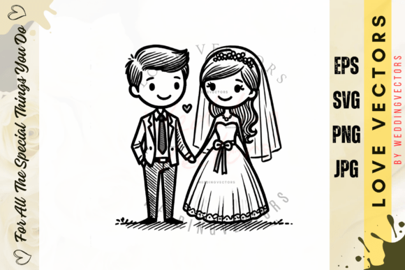 Weddingvectors 2200780: A Designer's Take on Stick Figure Charm