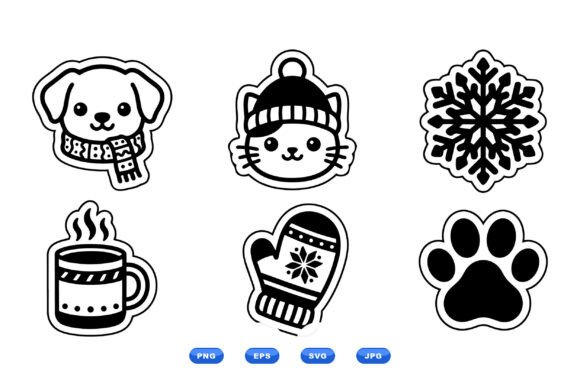 Winter Pet Sticker SVG Set: A Designer's Review